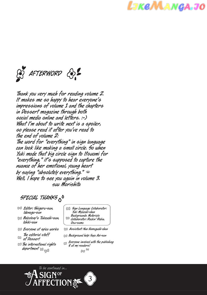 Read A Sign of Affection Manga Online