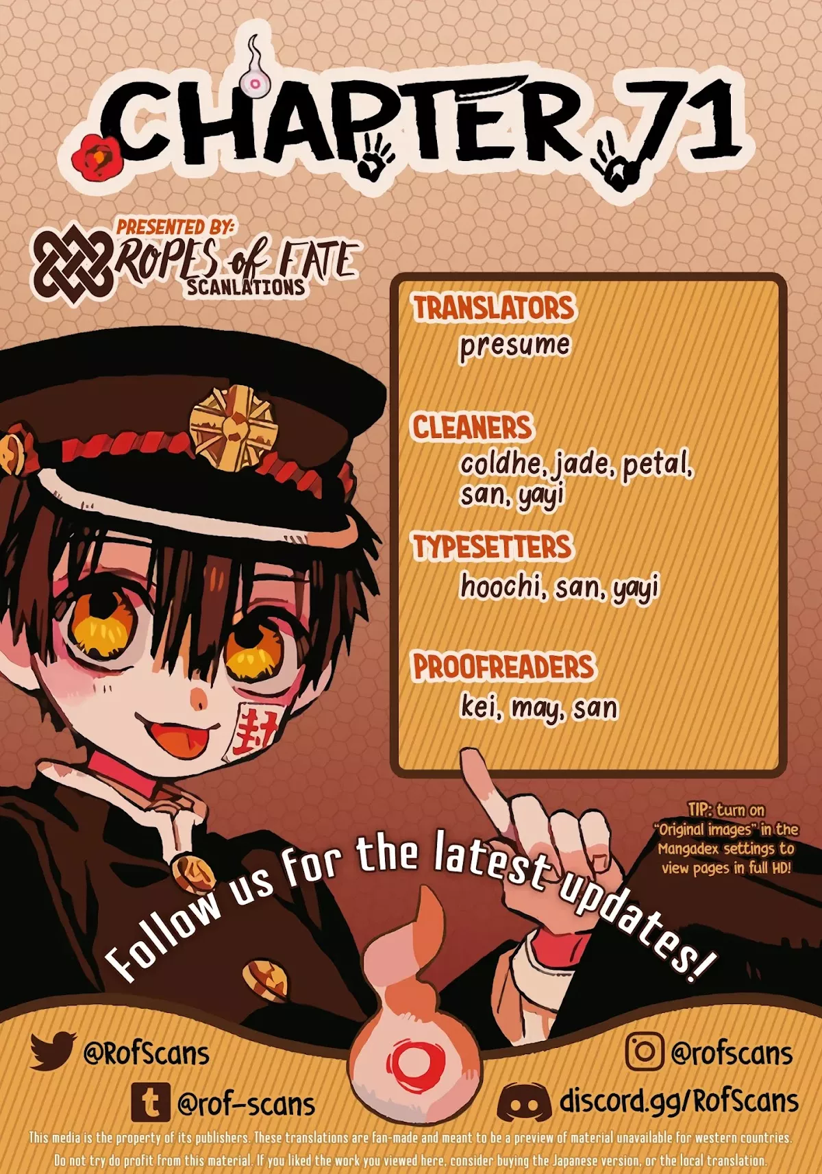 Read Jibaku Shounen Hanako-kun EN Manga Online