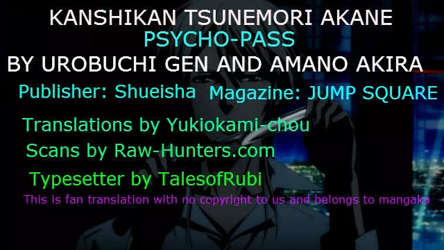 Read Kanshikan Tsunemori Akane EN Manga Online