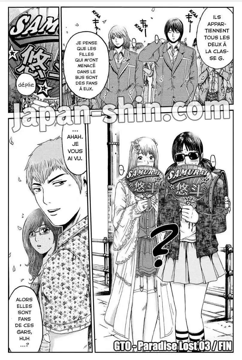 Read GTO Paradise Lost FR Manga Online