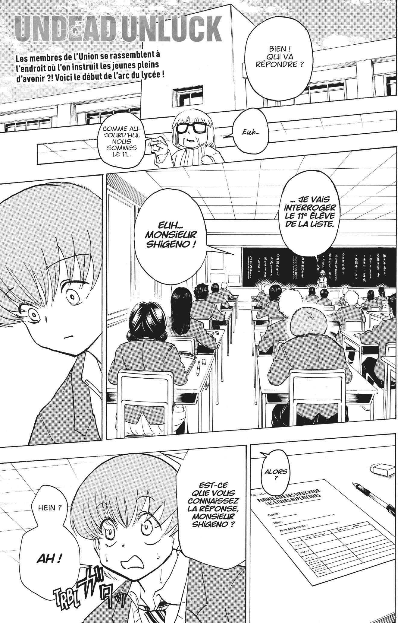 Read Undead Unluck FR Manga Online