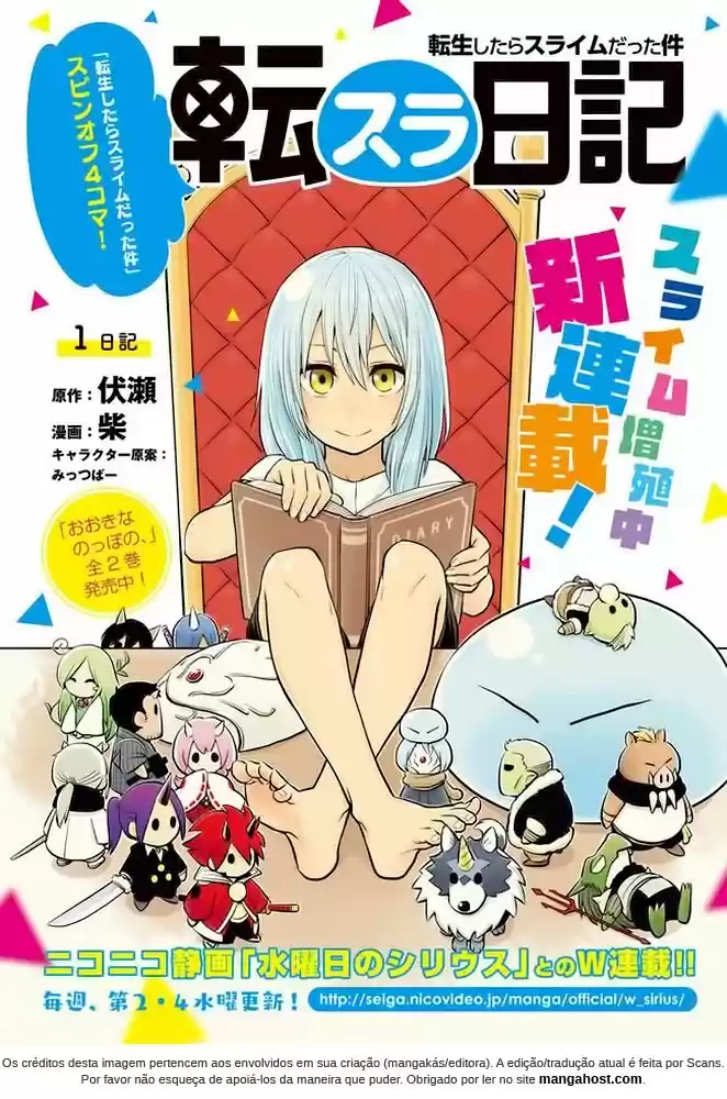 Read Tensura Nikki Tensei Shitara Slime Datta Ken pt_BR Manga Online