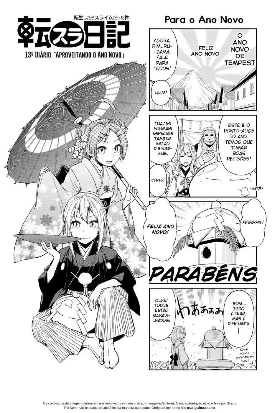 Read Tensura Nikki Tensei Shitara Slime Datta Ken pt_BR Manga Online